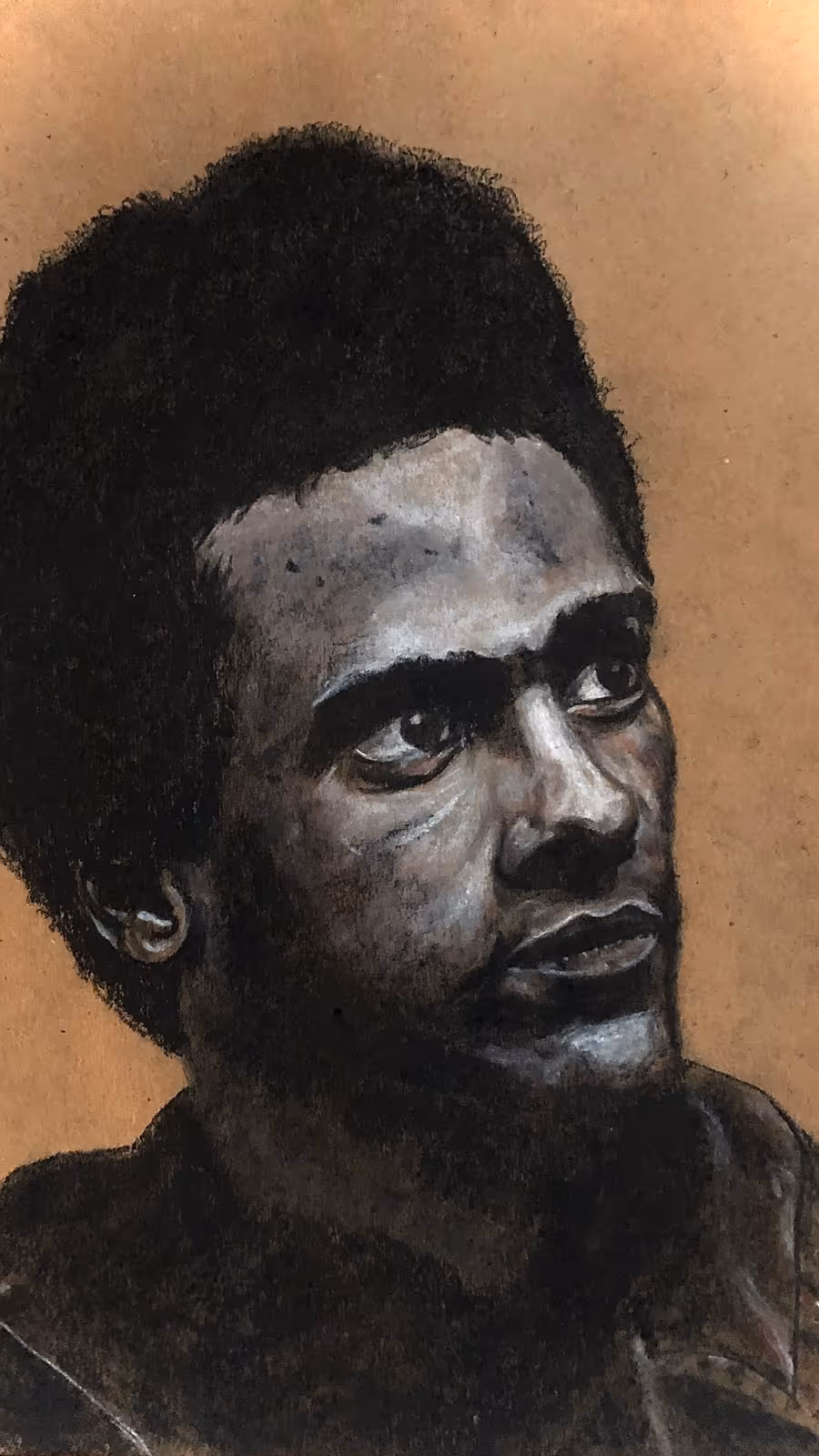 Huey Newton Figure Study