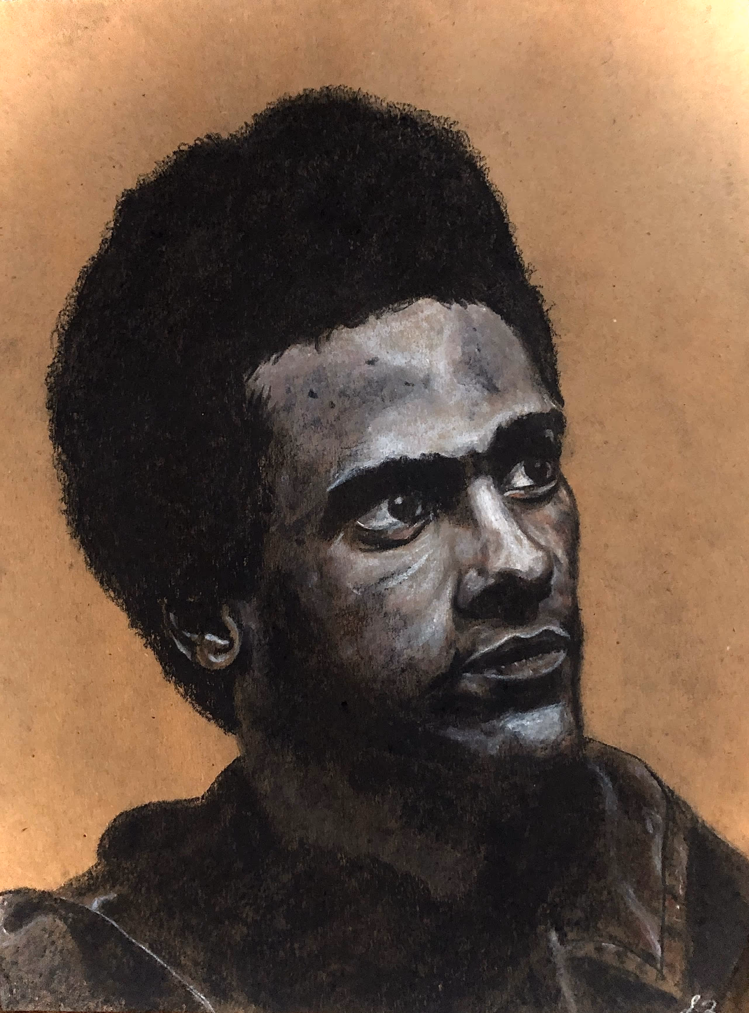 Huey Newton Figure Study