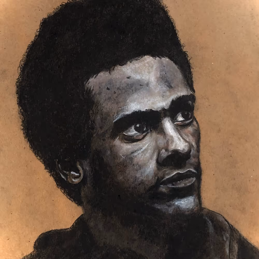 Huey Newton Figure Study