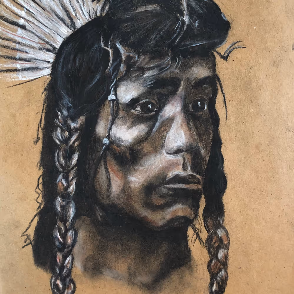 Setukkomuccon (Jim Big Plume) Figure Study